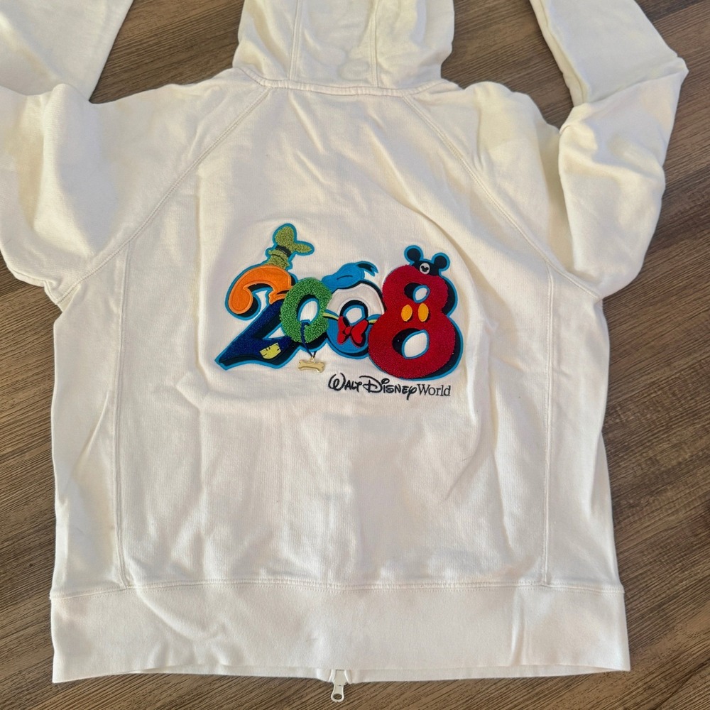 Set of 2 Walt Disney World Disneyland 2008 2016 Zip Hoodie Women's S/M - Picture 3 of 10